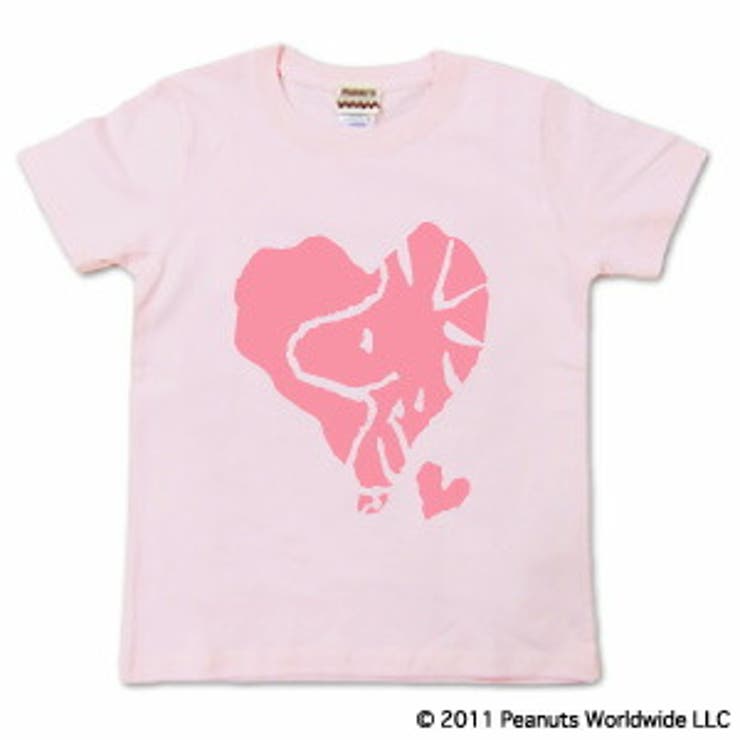 スヌーピー ハート ウッドストック 半袖 Tシャツ キッズ 子供服 | CharaBasket【KIDS】 | 詳細画像3 