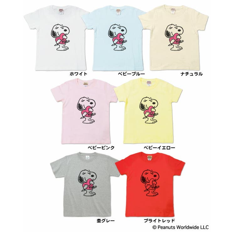 スヌーピー ベル 女の子 ハート 半袖Ｔシャツ キッズ 子供服 | CharaBasket【KIDS】 | 詳細画像3 