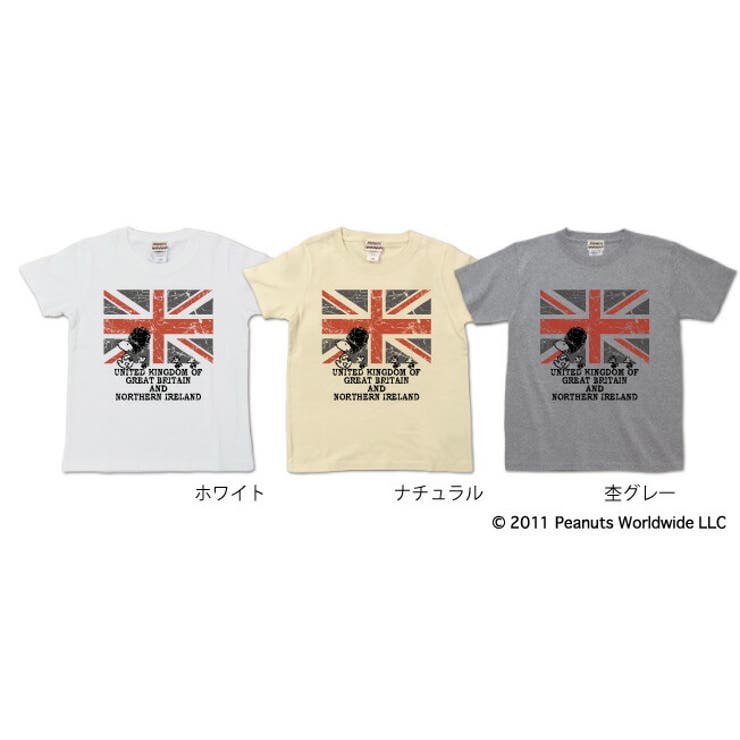 スヌーピー イギリス 国旗 兵隊 旅 半袖Ｔシャツ カジュアル キッズ 子供服 | CharaBasket【KIDS】 | 詳細画像4 