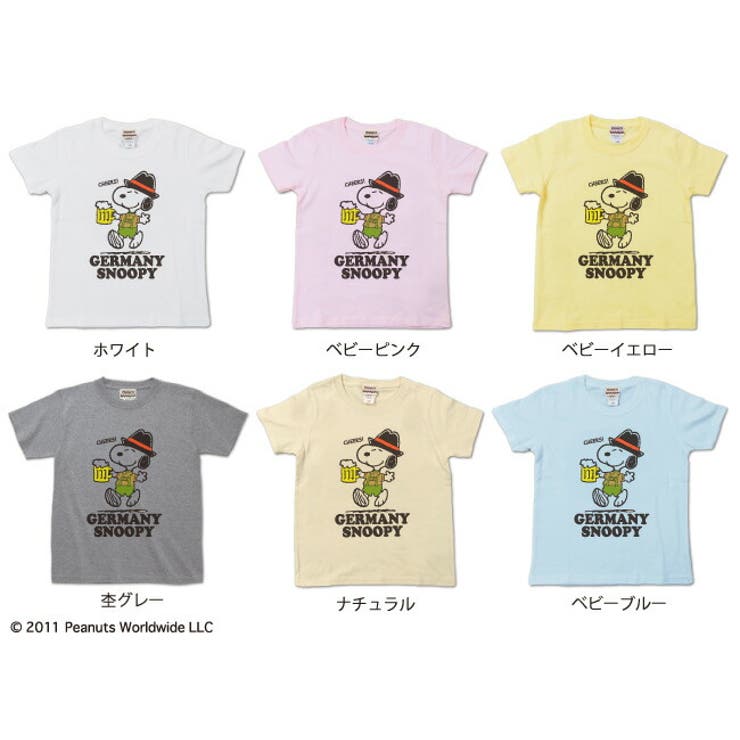 スヌーピー ドイツ 旅 半袖Ｔシャツ カジュアル 男の子 女の子 キッズ | CharaBasket【KIDS】 | 詳細画像4 