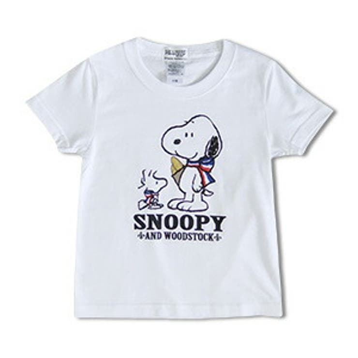 スヌーピー ウッドストック フランス 旅 ギフト 半袖Ｔシャツ キッズ | CharaBasket【KIDS】 | 詳細画像2 
