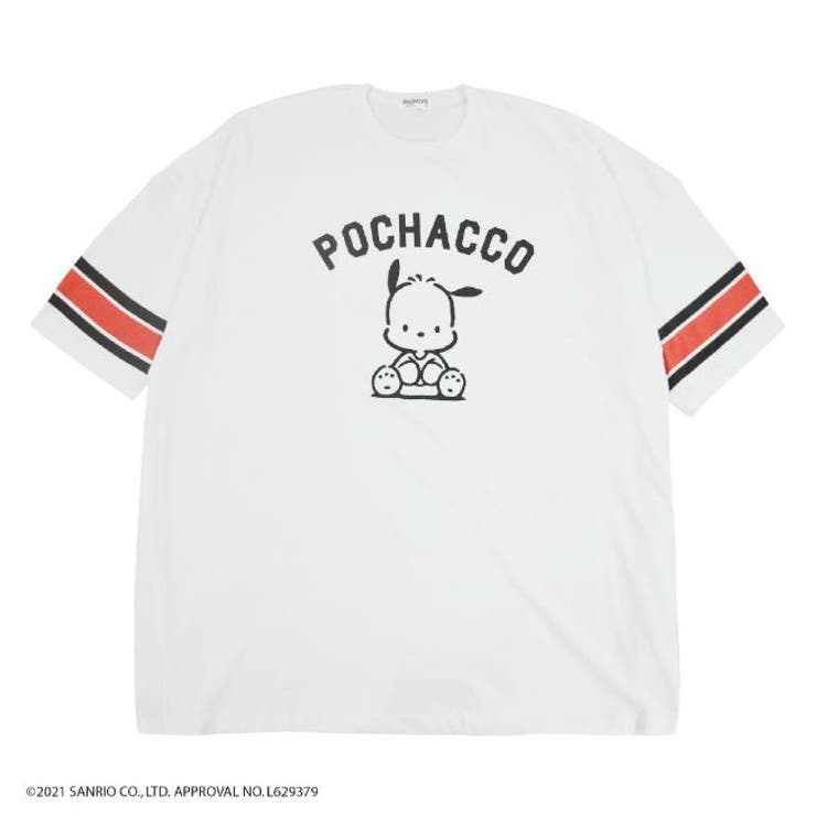 ポチャッコ ビッグ Tシャツ 半袖 レディース 夏 フリーサイズ ホワイト