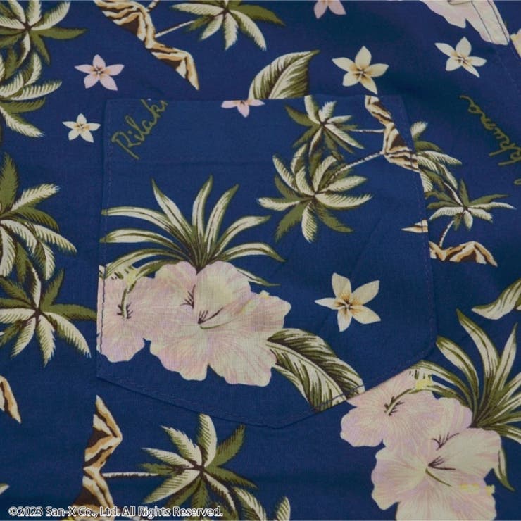 リラックマ アロハシャツ アロハ 半袖 夏 春 San-x Rilakkuma | CharaBasket | 詳細画像18 