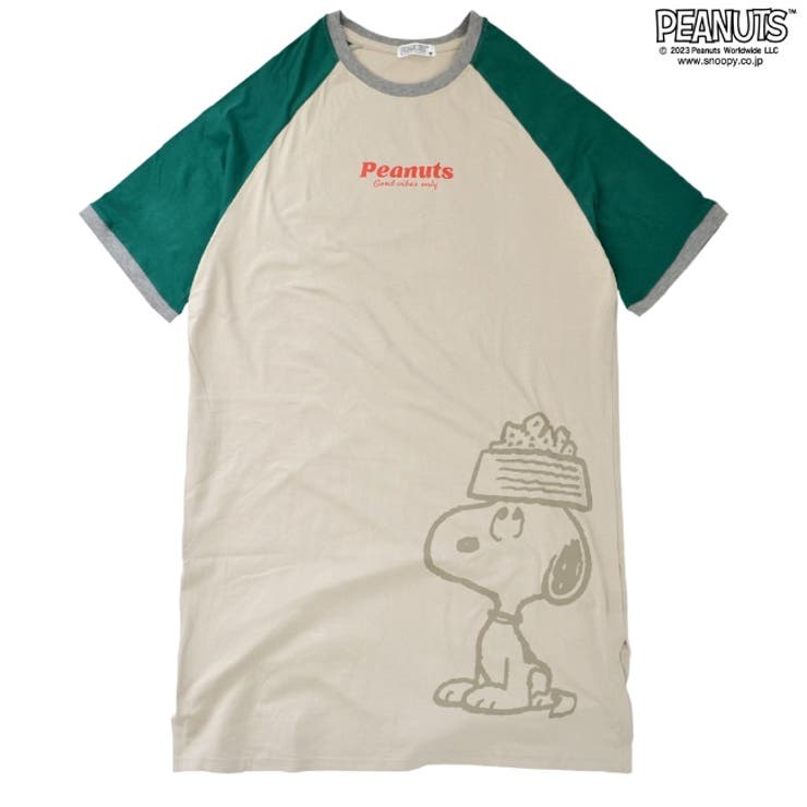 スヌーピー ラグラン スーパーBIGシャツ  ピーナッツ PEANUTS | CharaBasket | 詳細画像10 