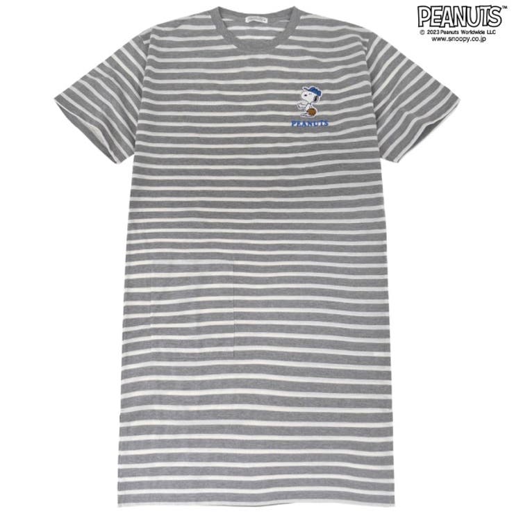 スヌーピー ボーダー ビッグTシャツ 半袖 Tシャツ 春夏 PEANUTS | CharaBasket | 詳細画像14 
