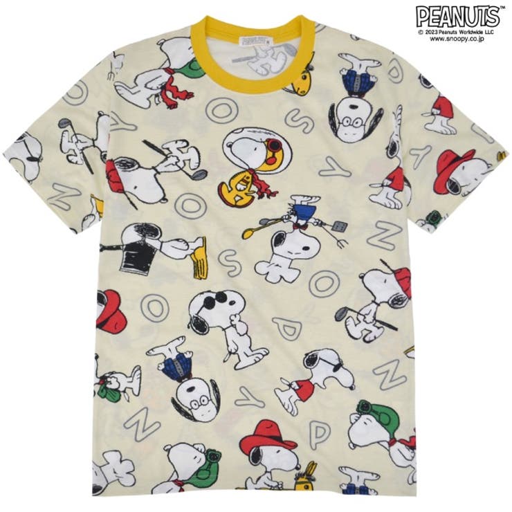 スヌーピー Tシャツ アルファベット 半袖 春夏 PEANUTS | CharaBasket | 詳細画像10 