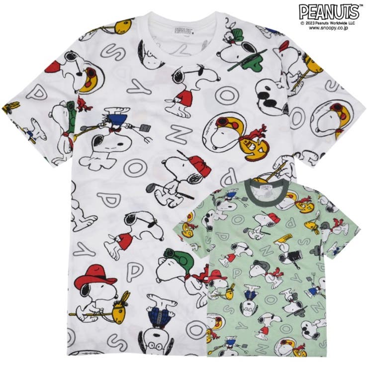 スヌーピー Tシャツ アルファベット 半袖 春夏 PEANUTS | CharaBasket | 詳細画像8 