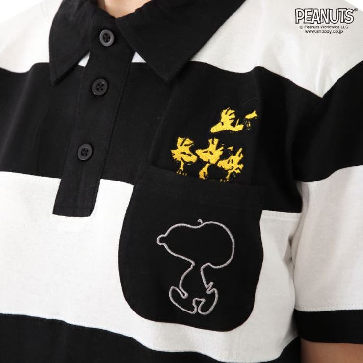 ポロシャツ スヌーピー ウッドストック 半袖 兼用 刺繍 | CharaBasket | 詳細画像7 