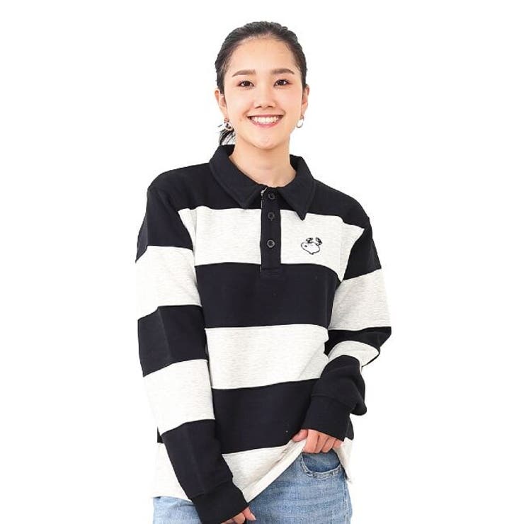 スヌーピー ラガーシャツ 切り替え 長袖 | CharaBasket | 詳細画像1 