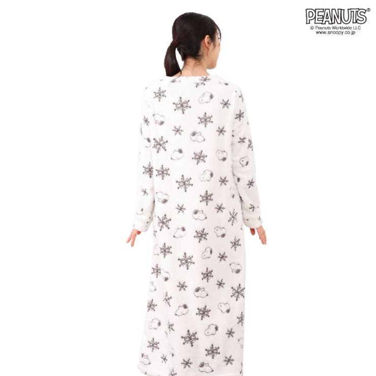 スヌーピー ルームウェア ロングワンピース snoopy パジャマ レディース | CharaBasket | 詳細画像3 
