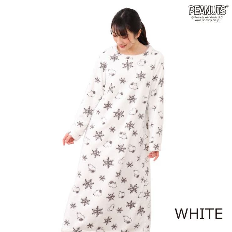 スヌーピー ルームウェア ロングワンピース snoopy パジャマ レディース | CharaBasket | 詳細画像4 
