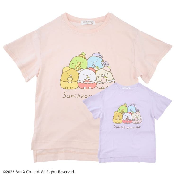 すみっコぐらし キッズTシャツ 半袖 フリル サンエックス 春夏 San-x | CharaBasket【KIDS】 | 詳細画像1 