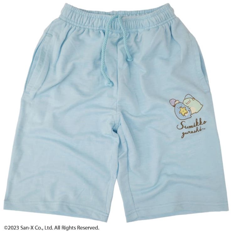 すみっコぐらし 裏毛ハーフパンツ ワンポイント[品番