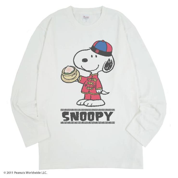 スヌーピー 長袖 Ｔシャツ メンズ 中国 チャイナ 拳法 グッズ SNOOPY | CharaBasket | 詳細画像1 