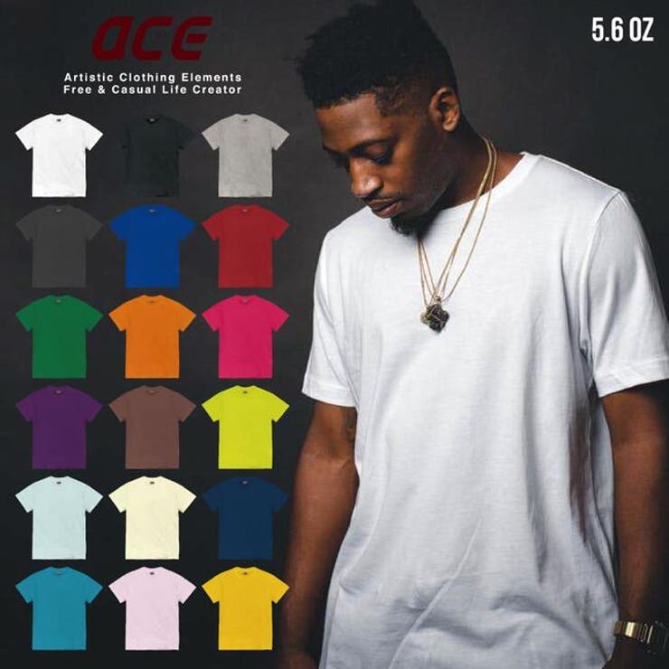 メンズ 無地 Tシャツ 半袖 5.6 oz オンスウェイト | CharaBasket | 詳細画像1 