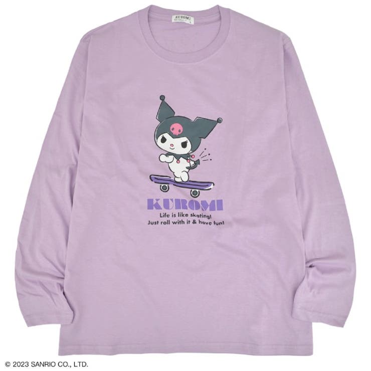 クロミ プリント 長袖 Tシャツ 春秋   Kuromi | CharaBasket | 詳細画像8 