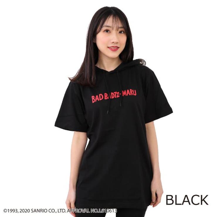 サンリオ バッドばつ丸 BADBADTZ-MARU 半袖 Tシャツ[品番