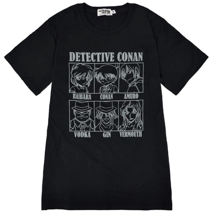 名探偵コナン コナン プリント Tシャツ 黒ずくめ 半袖 映画 新作 アニメ | CharaBasket | 詳細画像4 