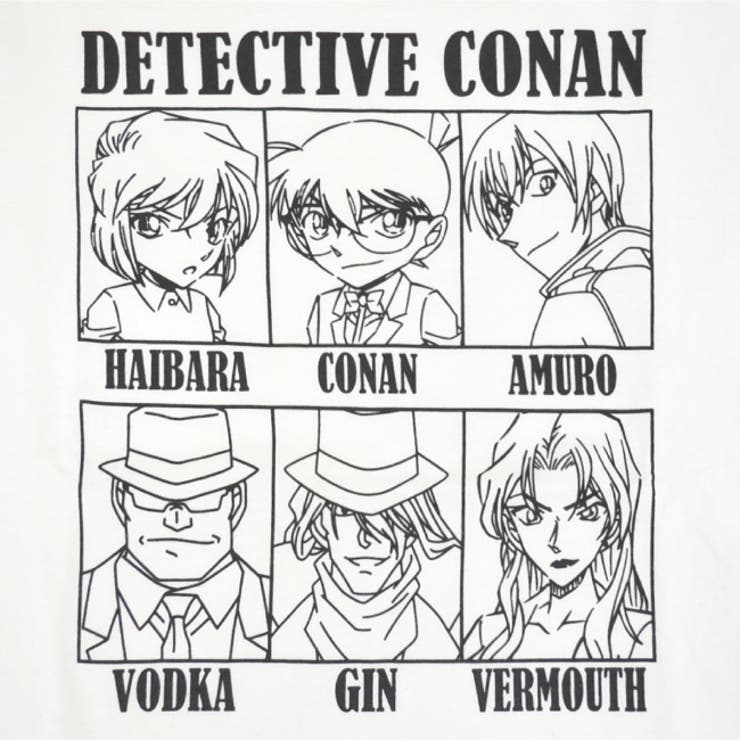名探偵コナン コナン プリント Tシャツ 黒ずくめ 半袖 映画 新作 アニメ | CharaBasket | 詳細画像5 
