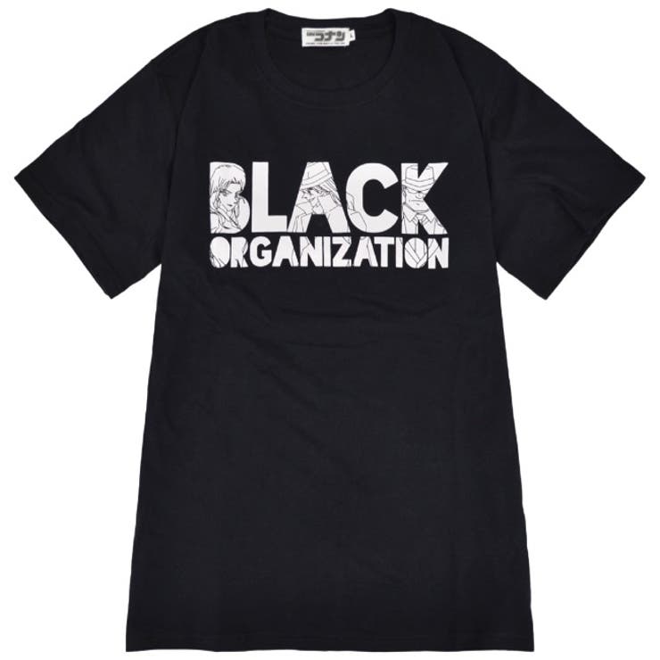 名探偵コナン コナン プリント Tシャツ 黒ずくめ 半袖 映画 新作 ロゴ柄 | CharaBasket | 詳細画像1 