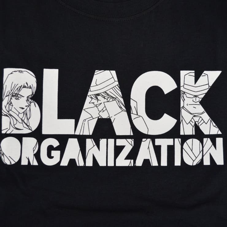 名探偵コナン コナン プリント Tシャツ 黒ずくめ 半袖 映画 新作 ロゴ柄 | CharaBasket | 詳細画像3 