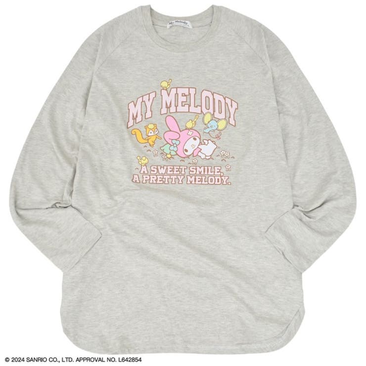 マイメロディ ラグラン 長袖 Tシャツ レディース | CharaBasket | 詳細画像4 