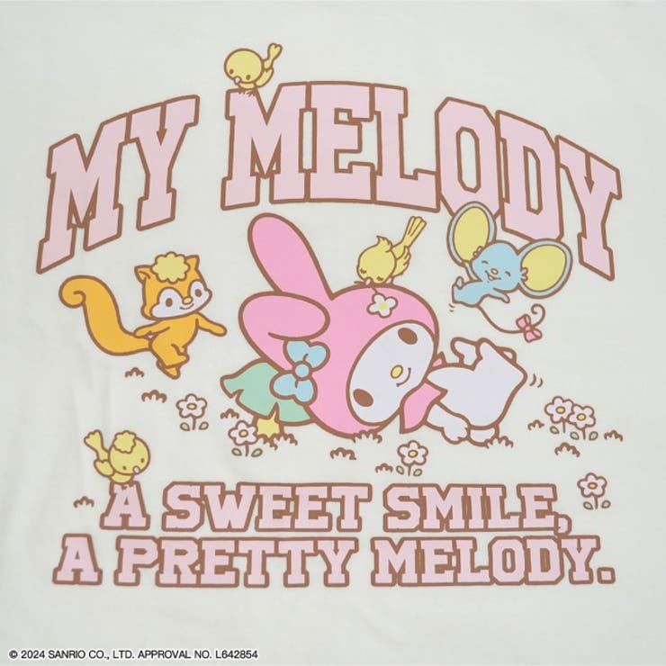 マイメロディ ラグラン 長袖 Tシャツ レディース | CharaBasket | 詳細画像5 