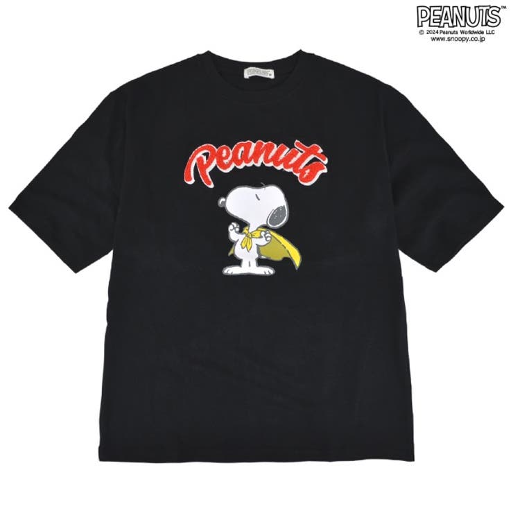 スヌーピー Tシャツ サガラ刺繍 オーバーサイズ シルエット | CharaBasket | 詳細画像10 