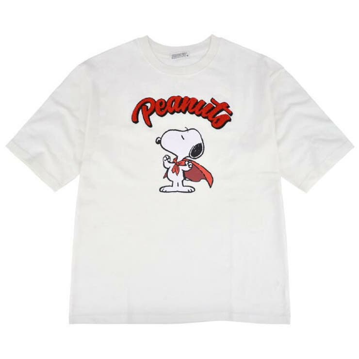 スヌーピー Tシャツ サガラ刺繍 オーバーサイズ シルエット | CharaBasket | 詳細画像11 