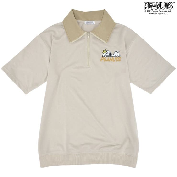 スヌーピー 半袖 ハーフジップ | CharaBasket | 詳細画像9 