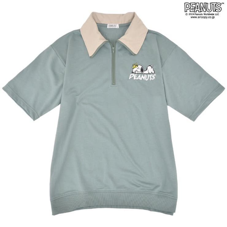 スヌーピー 半袖 ハーフジップ | CharaBasket | 詳細画像10 