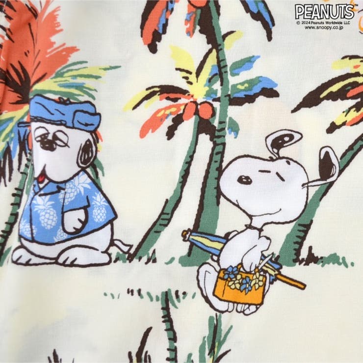 スヌーピー アロハ アロハシャツ[品番：YSDW0003093]｜CharaBasket