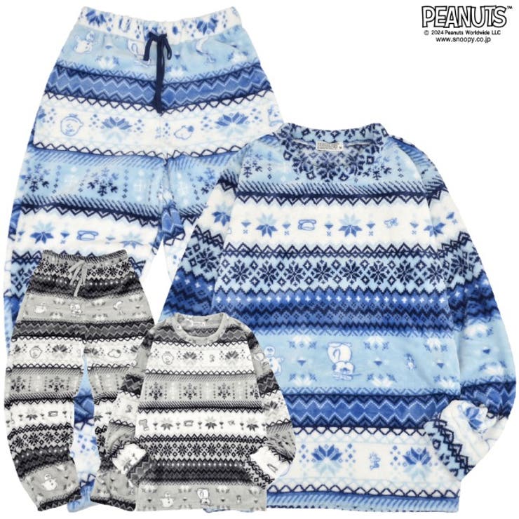 スヌーピー ノルディック柄 セットアップ | CharaBasket | 詳細画像1 