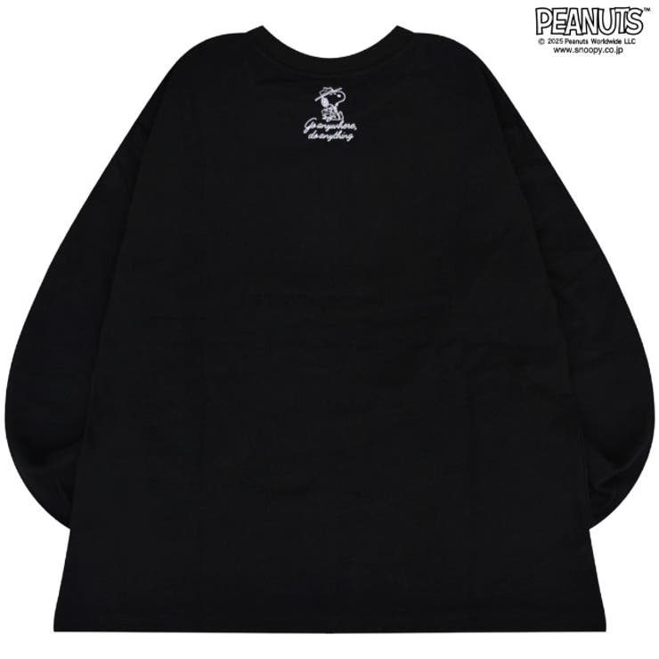 スヌーピー 刺繍  Jeep コラボ 長袖 ビッグシルエット Tシャツ | CharaBasket | 詳細画像3 