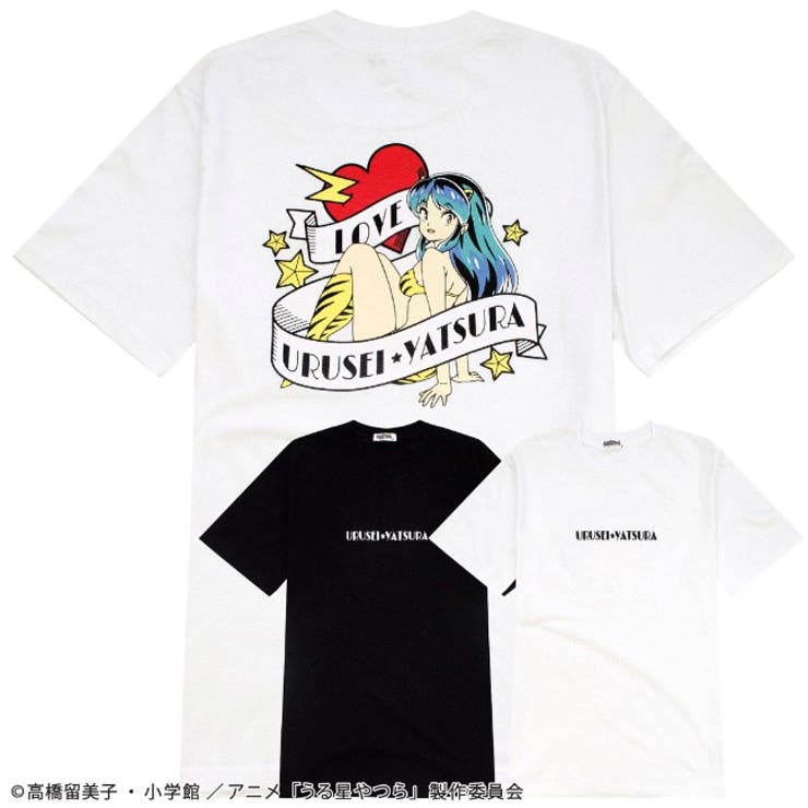 激レア:新品・未使用:うる星やつら・キャラクター集合「Tシャツ」① 楽天市場】うる星やつら Tシャツ 半袖 トップス プリント 刺繍