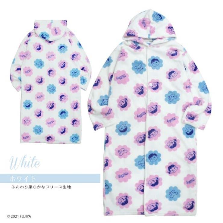 ペコちゃん フリース パーカー 着る毛布 ブランケット  ルームウェア[品番：YSDW0000641]｜CharaBasket（キャラバスケット）のレディースファッション通販｜SHOPLIST（ショップリスト）