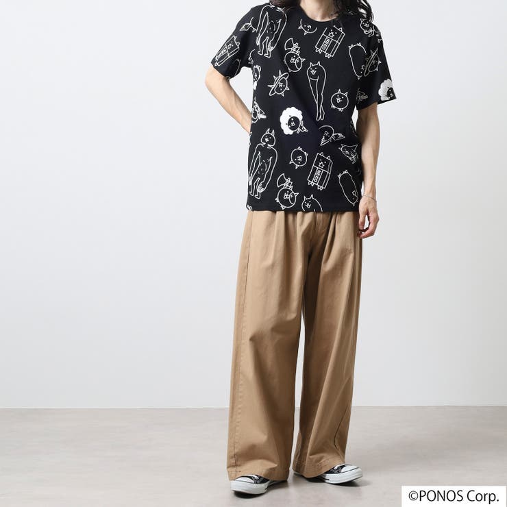 にゃんこ大戦争 Tシャツ 半袖  プリント 総柄 トップス メンズ レディース | CharaBasket | 詳細画像7 