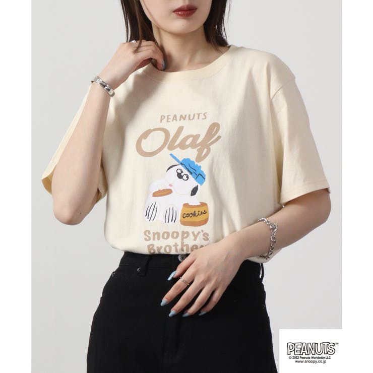 スヌーピー 半袖 Tシャツ PEANUTS | CharaBasket | 詳細画像1 