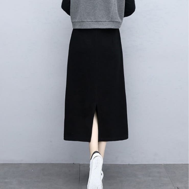パーカー×レイヤードワンピースSET 秋 冬 | Alvia | 詳細画像10 