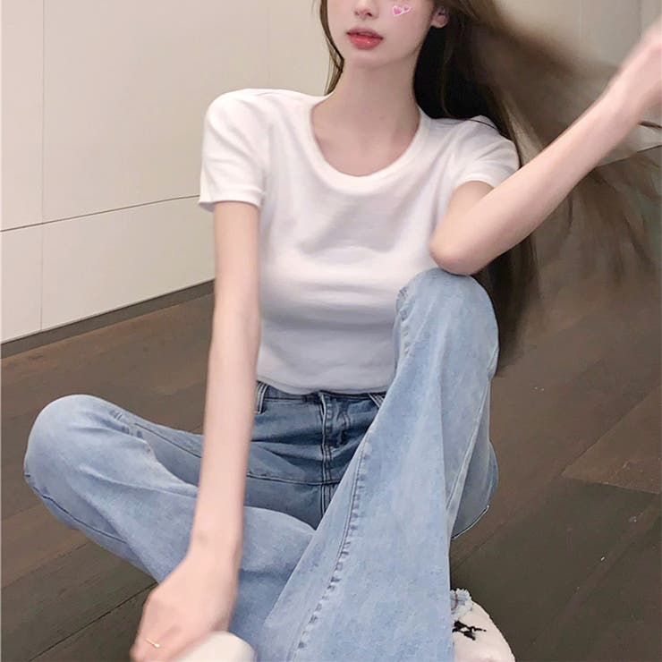 後ろあきクロップドカットソー トップス Tシャツ | Alvia | 詳細画像18 