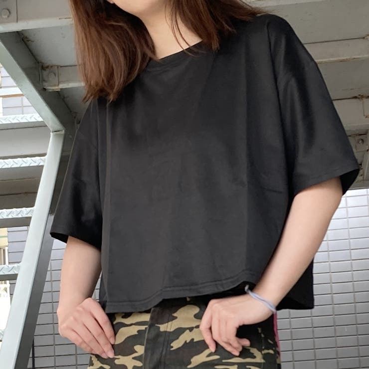 腰あき無地トップス 春 夏[品番：CROW0000824]｜CHEER【WOMEN