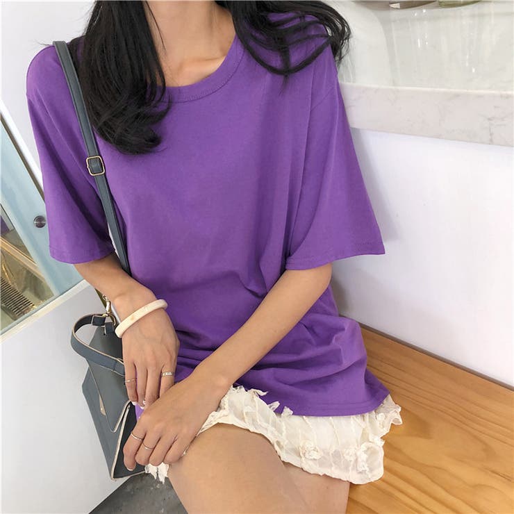 バックツイスト開きルーズTシャツ 春 夏 | Alvia | 詳細画像10 