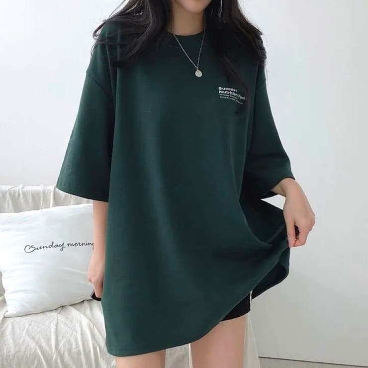 バックプリントルーズTシャツ 春 夏 | Alvia | 詳細画像12 