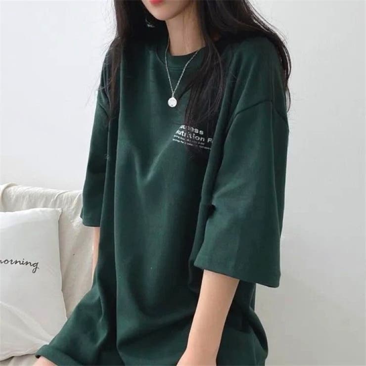 バックプリントルーズTシャツ 春 夏 | Alvia | 詳細画像13 
