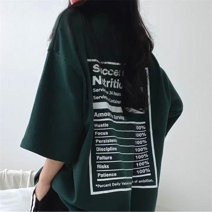 バックプリントルーズTシャツ 春 夏[品番：CROW0001054]｜CHEER