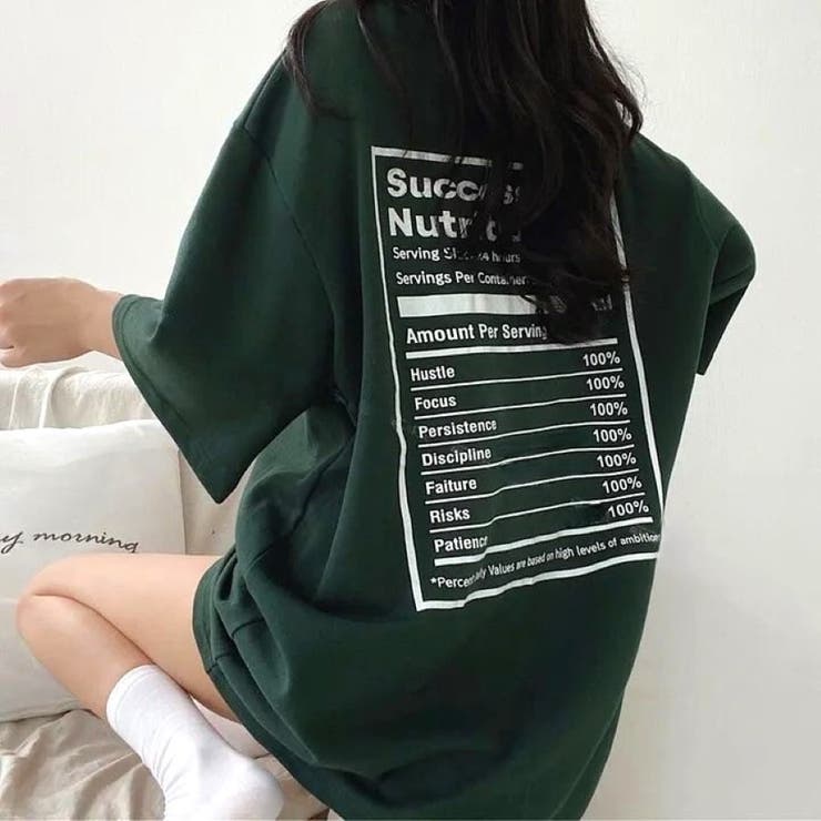 バックプリントルーズTシャツ 春 夏 | Alvia | 詳細画像16 