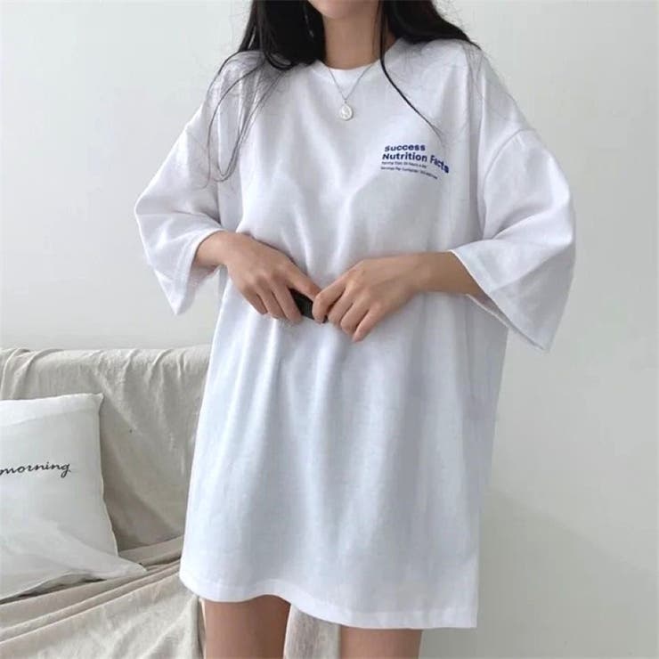 バックプリントルーズTシャツ 春 夏 | Alvia | 詳細画像2 