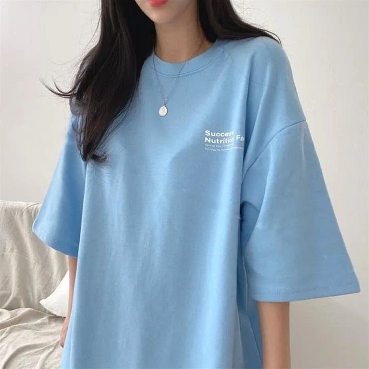 バックプリントルーズTシャツ 春 夏 | Alvia | 詳細画像7 