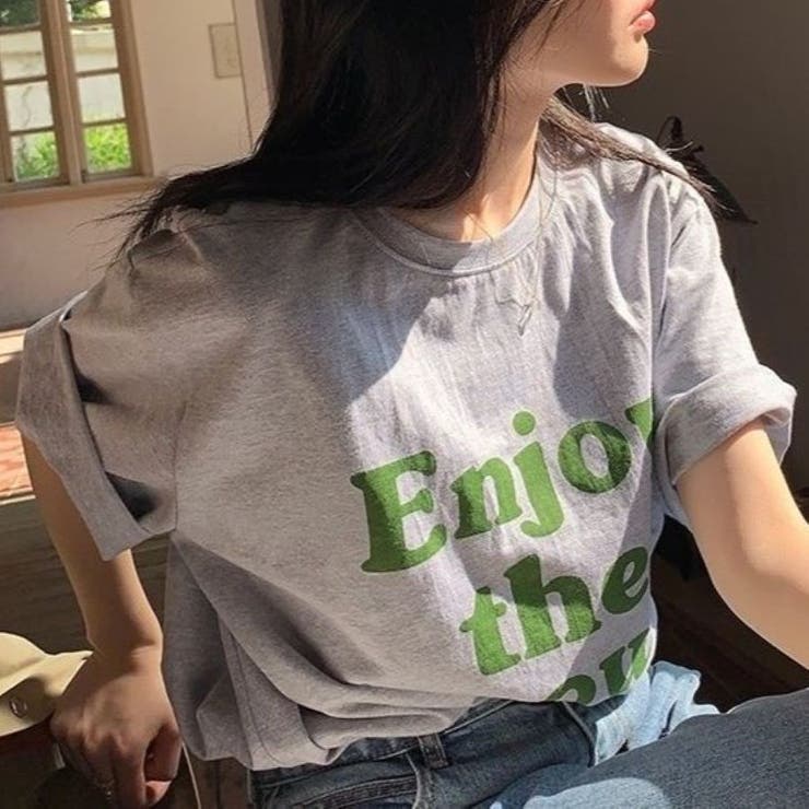 EnjoyプリントルーズTシャツ 春 夏 | Alvia | 詳細画像18 