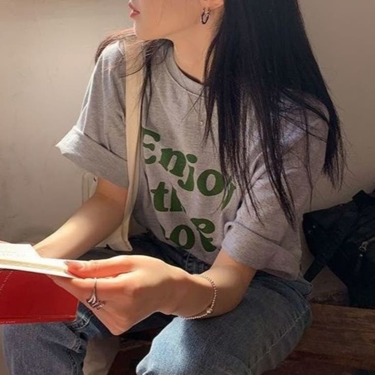 EnjoyプリントルーズTシャツ 春 夏 | Alvia | 詳細画像19 